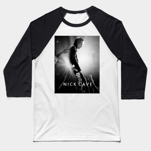 Nick Cave Baseball T-Shirt by arivasrobbins